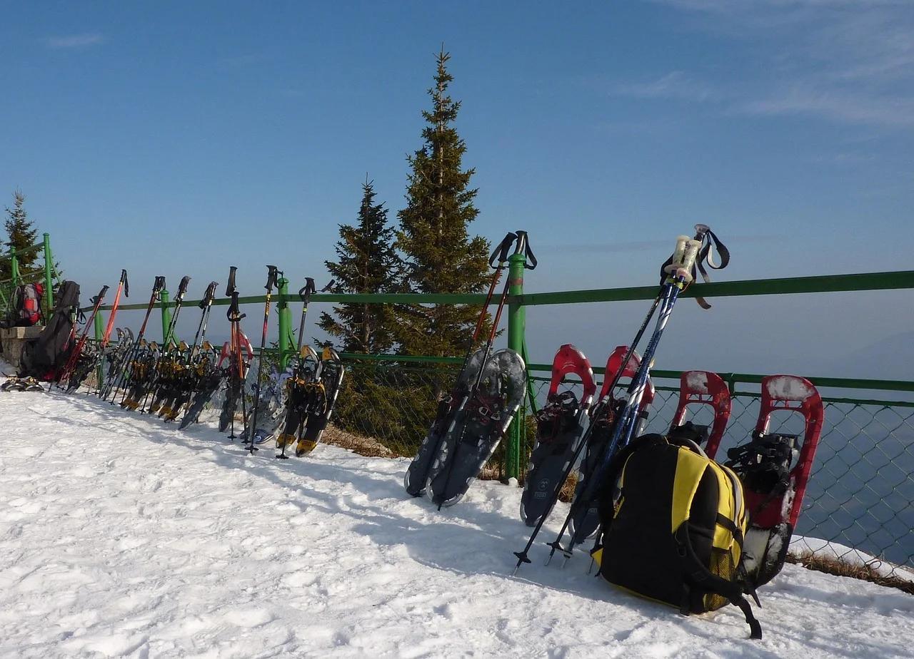 Randonnée en raquettes sur les 17 km d'itinéraires du plateau des Glières en hiver