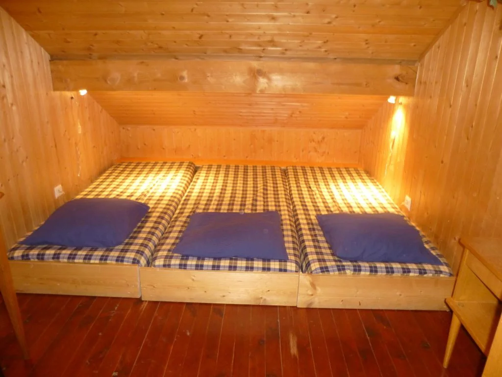 Chambre 3 du gîte Les Augets avec couchages superposés
